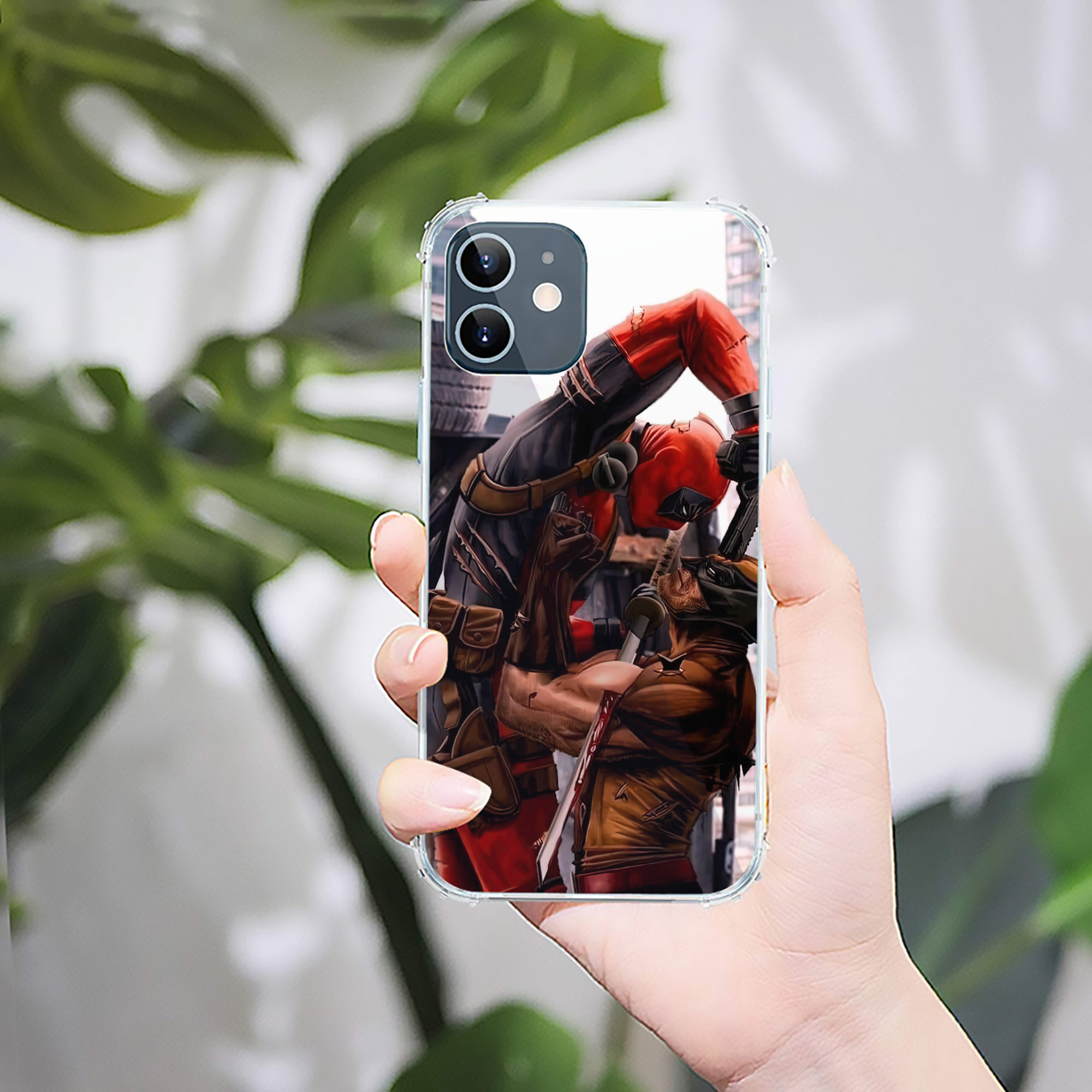 （画像用） Deadpool デッドプール 【iPhone 12シリーズ対応】透明スマホケース（クリアソフトケース）
